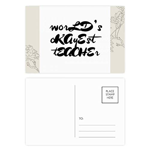 Carte postale fleur citation pour le mailing secondaire et grand merci