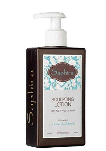 Saphira Sculpting Lotion For Medium To Firm Hold, Healthy Shiny Hair, For All Hair Types, Women And Men, Sulfate-Free, Paraben-Free, 8.5 Ounce, Original Packaging #TOP19