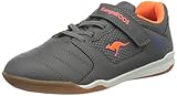 WMS, ROOSfit, non marking KangaROOS Unisex Miyard EV Sneaker, Steel Grey/Neon Orange 2125, 37 EU