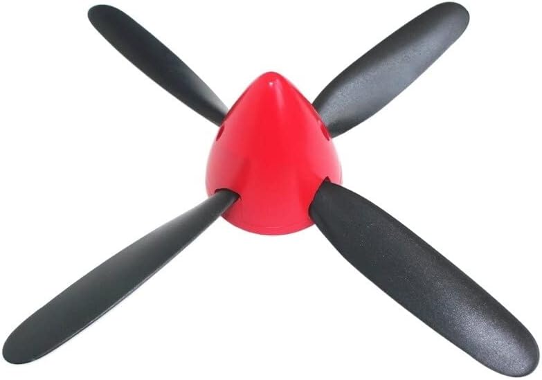 Hélice de avión RC, 1 juego de hélice dura de 4 palas de 10 pulgadas 1058 accesorios con giratorio de repuesto CWCCW para modelo RC de avión de