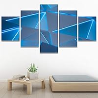 SIGNWIN 5 Panel Canvas Wall Art Solid Structures for Home Decorations Ready to Hang - 60