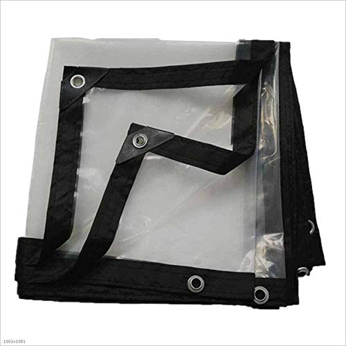 SZ JIAOJIAO Toldo Transparente Engrosamiento Borde Perforado Plástico Impermeable Lona Ventana Balcón Flor Cultivos Invernadero Película,3X6m