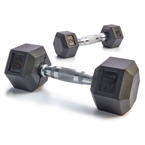 Ssn 1390922 Rubber Hex Dumbbell Set