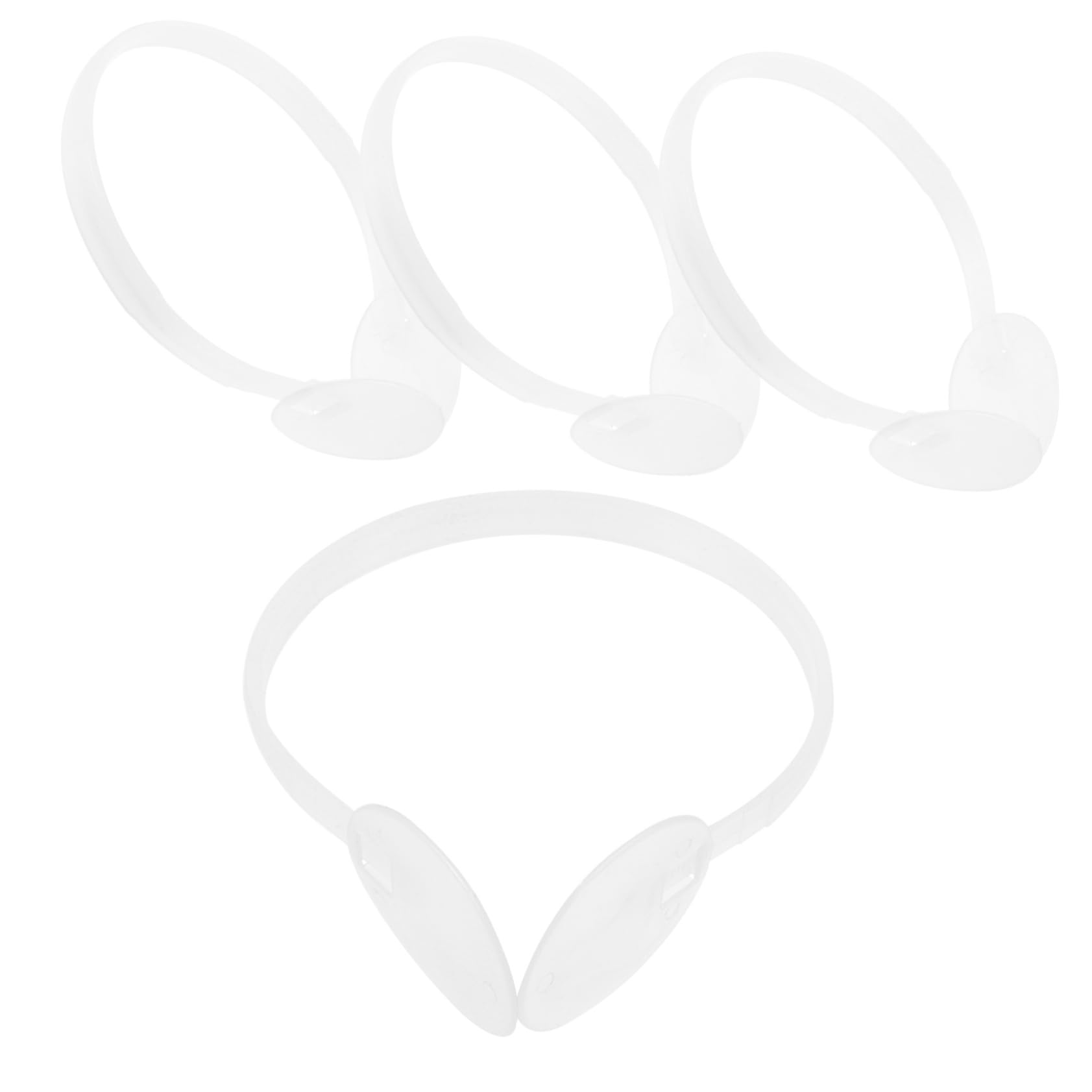 Alipis Accessori Per Maniche Auricolari Auricolare Cuffie Antirumore Per Più Caldo Manicotti Polsini Kit Paraorecchie Telaio Per Paraorecchie Plastica Bianca
