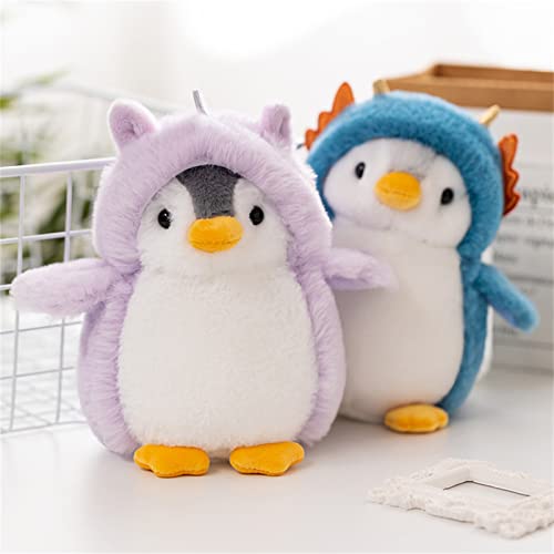 GLITZFAS Pinguin Stofftier Plüschtier, Kuscheltier Plüschpuppen Pinguin, 20cm Stofftier Schmusetier Geschenk für Jungen Mädchen Babys (Grün)