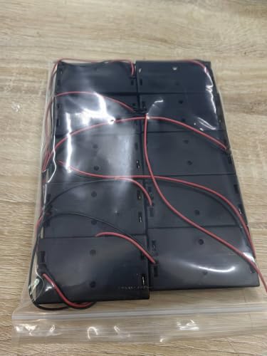 AEDIKO 10pcs 2X AA Battery Holder 2x1.5V AA Battery Holder AA Battery Holder with Wires