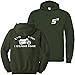 Textildruck Universum Hoodie 3,7PS - 2-Takt - 1 Zylinder Power 2" S bis 5XL (L, Olive)