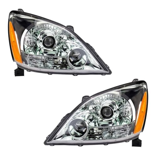 NinGYiYan Headlight Set for Lexus for GX470 Base 03-09 -Bulb Technology 2pcs LX2502124 81130-6A240 125-7082