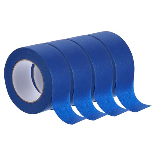 Image of Masking Tape Blue Painters Tape Paper Tape [for Crafts DIY Walls Painting Packing Automotive Home Decoration Teaching]- 2 Inch x 60 Yards /4 Rolls