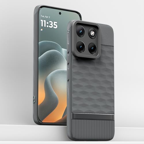 Image of Outlouders Back Cover for Motorola Moto Edge 70 Fusion 5G | Full Camera Protection | TPU Soft Flexible Shockproof Bumper Case (Grey)