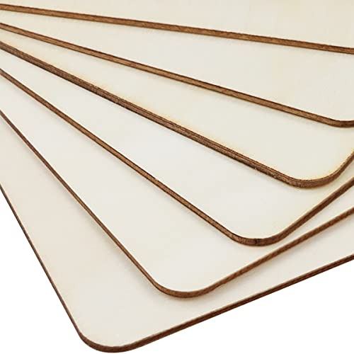 Tkonline 25Pcs 6 X 6 Inches Unfinished Basswood Sheets For Crafts, Wood Squares For Diy Craft Projects, Square Plywood Sheets For Wood Burning, Laser Cutting, Painting,School Projects, Decoration #TOP2