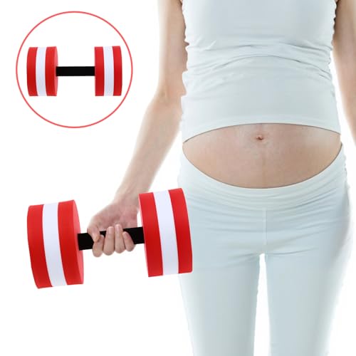 Barra flotante roja EVA para piscina, equipo fitness acuático miniatura 7