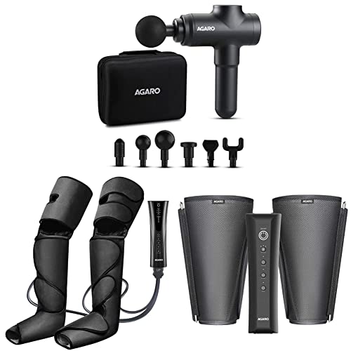 AGARO Strike Gun Massager for Pain Relief & AGARO MAGMA Air Compression, Leg Foot Calves Thigh Massage Machine & AGARO Smart Air Compression, Foot Calves Massage for Pain Relief and Blood Circulation (B09Z2V91HX) Amazon Price History, Amazon Price Tracker