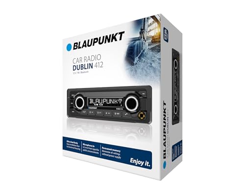 Blaupunkt Dublin 412, 1-DIN Autoradio, Bluetooth, AUX, USB, Freisprecheinrichtung, Lenkradfernbedienung, 200 Watt, schwarz