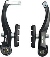 Vista 4 de FOMTOR Juego de pinzas de freno C para bicicleta, freno trasero y delantero, aleación de aluminio, freno lateral para MTB, bicicleta de montaña