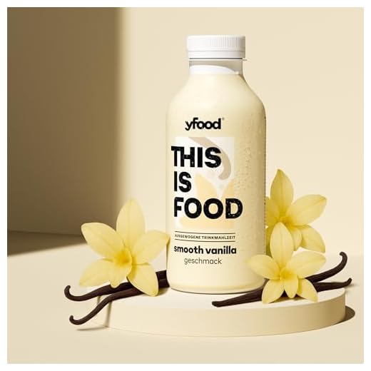 yfood Drink Smooth Vanilla - 12 x 500 ml für unterwegs & stressige Tage - vollwertig & ready-to-drink mit 30g Protein, 26 Vitaminen und Mineralstoffen - inkl. 3 € Pfand
