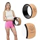 XTREXO Komfortable Unterstützung zur Rückendehnung – Yogarad – 100% Naturkork mit Schaumstoff – 26×13 cm, 850g – für Asanas