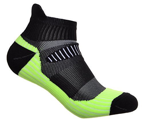 WB Socks Mens Running socks - Ankle & Arch Support, Padded, Lightweight