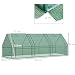 HOMCOM Outsunny Invernadero 2.7 Metros Tubo Acero 270x90x90cm Tomates Plantas Flores PE...