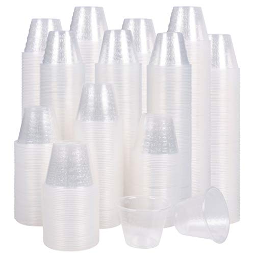 Disposable, Graduated, Plastic Medicine Cups - Bulk Set (500) , 1 Ounce Cups With Volume, Dosage Measure-For Mixed Pills, Liquid Medication Measuring, Diy Arts & Crafts/Mixes, Mouthwash #TOP1