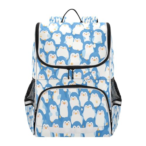 Sac à dos pingouin grande capacité pour ranger toutes les affaires scolaires