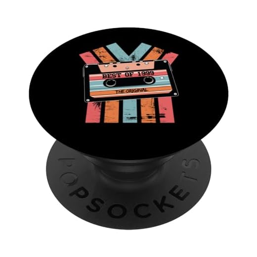 Lo mejor de 1999 Audio Cassette Cumpleaños Nacido en 1999 PopSockets PopGrip Intercambiable