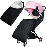 👶 【DISEÑO DE CREMALLERA DOBLE】: funda multifuncional para asiento de coche para bebé, diseño de doble cremallera. Al tirar de la cremallera, la funda del asiento del automóvil se puede utilizar como funda para los pies y como saco de dormir. La cremallera está dividida en 2 piezas, una de las cuales se puede utilizar como algodón. Esto es muy rentable.