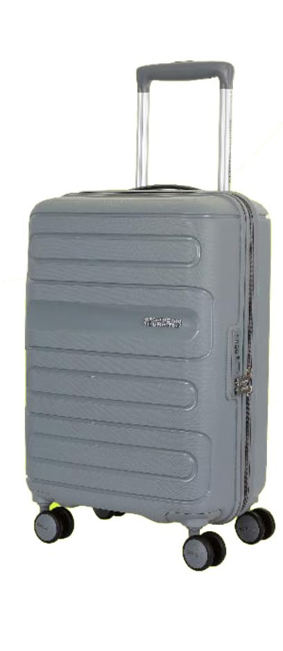RINIA 8 Wheels Spinner 79 cm Hard-Sided Polyproplyene (PP) Suitcase Checkin Size Luggage Trolley (Grey, Large)-image-25