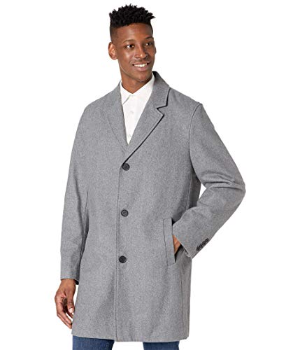Cole Haan Signature Men's Melton Wool Topper, Lt Grey, Small at