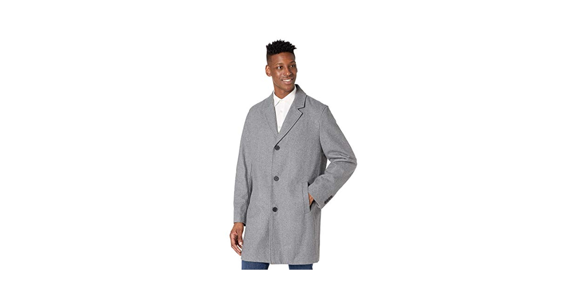 Cole Haan Signature Men's Melton Wool Topper, Camel, Small