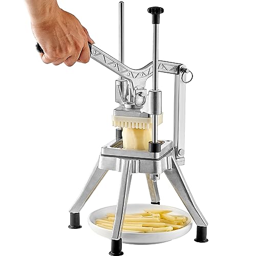 VEVOR Commercial Vegetable Chopper w/ 4 Replacement Blades, Stainless Steel French Fry Cutter Potato Dicer & Fruit Slicer for Restaurants & Home Kitchen by VEVOR - Image 9