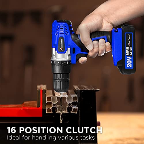 Avid Power 20V Max Lithium Lon Cordless Drill Set Bundle With 20V Max Lithium Ion Rechargeable Battery #TOP2