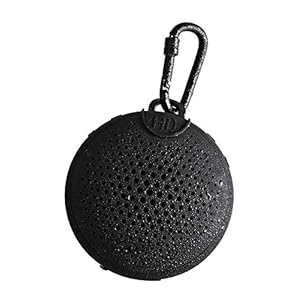 Boompods Aquablaster Alexa Enabled BT Speaker, draagbare waterdichte bluetooth-luidspreker met kabrabiner, zwart