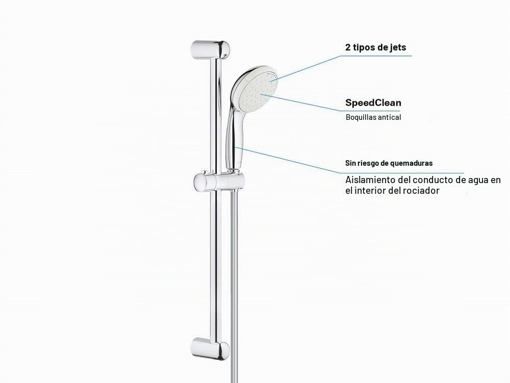 Grohe New Tempesta 100 II - Set de ducha con barra 600mm (Ref. 27598001)