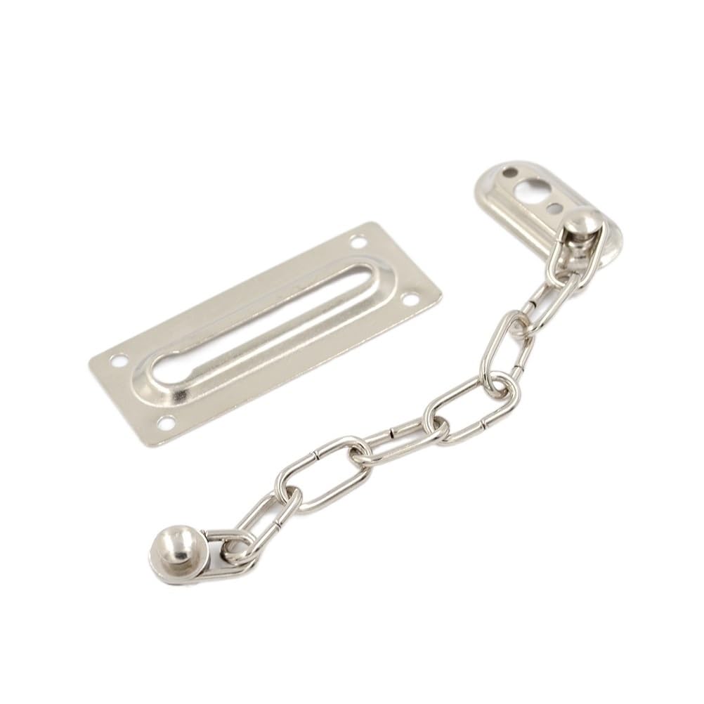 Cerradura de cadena de puerta de acero inoxidable Securi, antirrobo, pestillo de hierro para el hogar y la oficina, sistema de bloqueo de acero, fácil de instalar, seguro para puerta