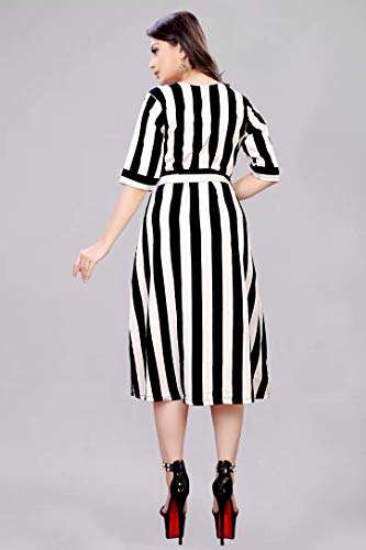 Image of AA Creation Women's Fit And Flare Knee Length Dress
