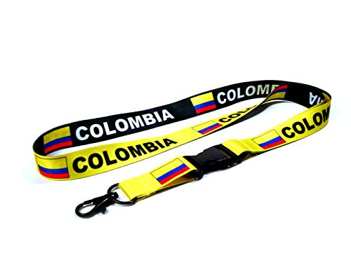 Eastex Colombia Flag Lanyard Keychain - Id Lanyard For Keys Badges Fob - Id Holder Keychain For Women Men (1 Colombia Lanyard) #TOP1