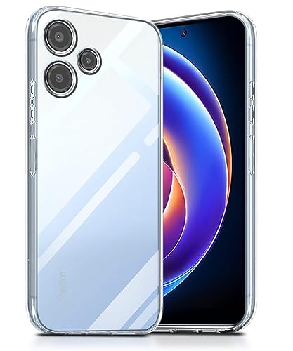 Image of WOW IMAGINE Crystal Clear Transparent Back Case Cover for Mi Redmi 12 5G | Poco M6 Pro 5G | Full Device & Camera Protection Shockproof TPU | Flexible Silicone Back Cover Case - Transparent
