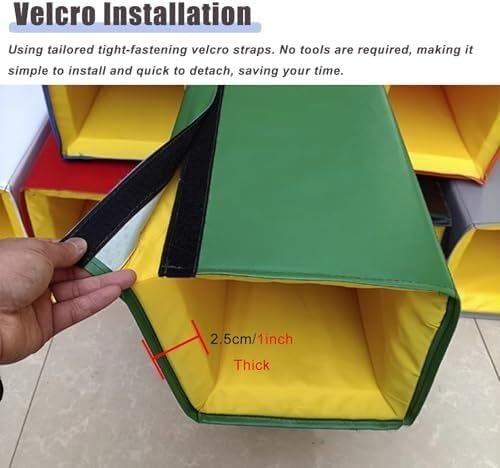 Almohadilla For Poste De Baloncesto Acolchado for Aros de Baloncesto, diseñado for protección contra Impactos en garajes, estacionamientos y gimnasios