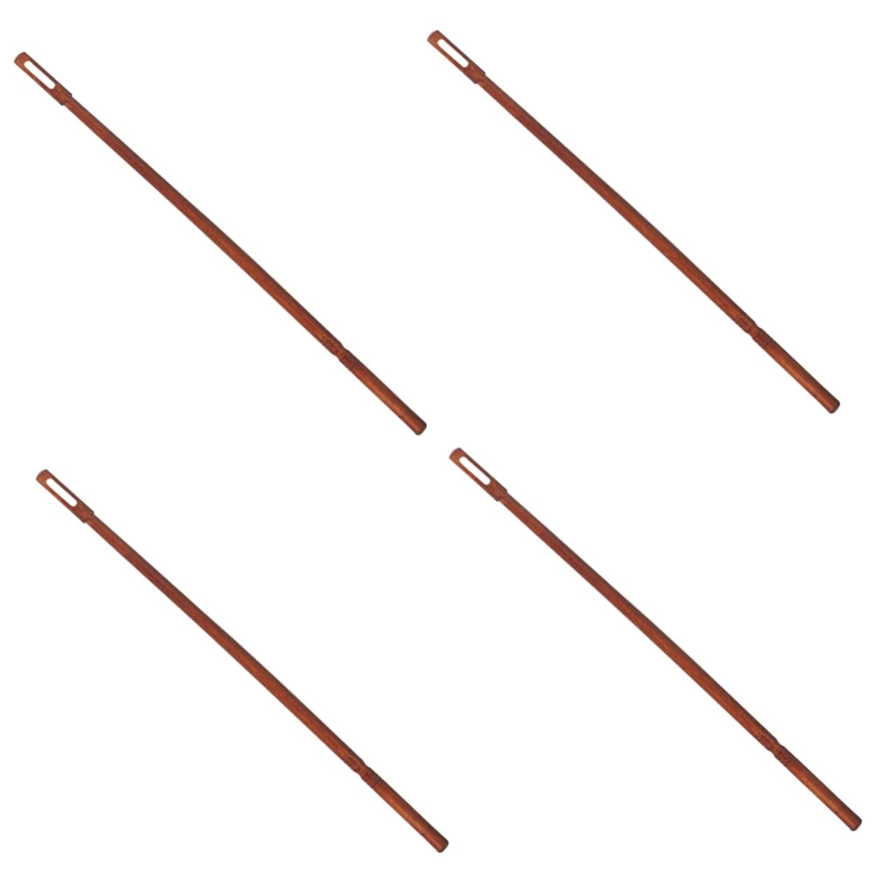 VICASKY 4pcs Flute Cleaning Instrument Wooden Cleaning Stick Flute Accessory Set