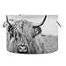 xigua Cotton Rope Basket Highland Cow Baby Laundry Basket Blanket Kids Toy Storage Basket