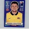 2022 Panini World Cup Qatar Stickers Blue #AUS10 Harry Souttar Australia Group D Official Album Sticker (2 inch X 2.5 Inch) in Raw (NM or Better)