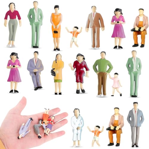 JINJUMEI 12 Figurine di Persone in Miniatura in Scala 1:25 Figurine, Figure di Persone Dipinte Piccole, Mini Figure di Persone Dipinte in Piedi e Sedute per Scene in Miniatura(Stile casuale) JINJUMEI 12 Figurine di Persone in Miniatura in Scala 1:25 Figurine, Figure di Persone Dipinte Piccole, Mini Figure di Persone Dipinte in Piedi e Sedute per Scene in Miniatura(Stile casuale)