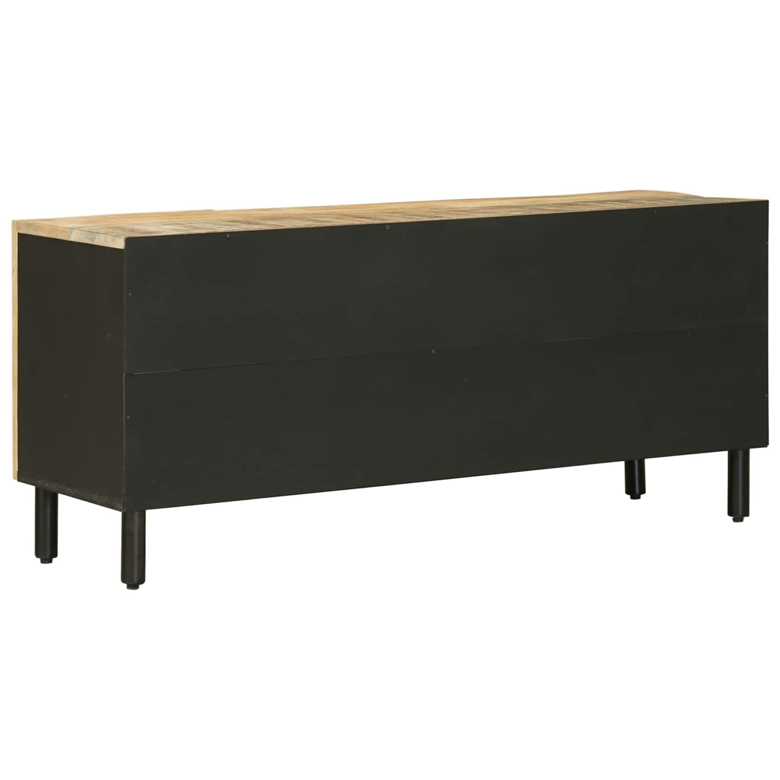 Mueble de almacenamiento de madera, mango macizo, 105 x 33 x 46 cm, color