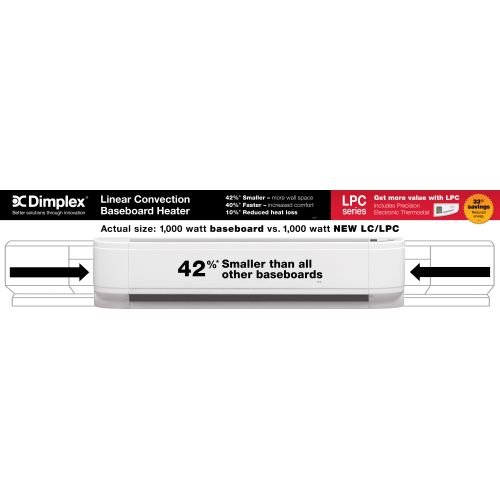 Dimplex LC401531 Linear Convector Heater, Almond