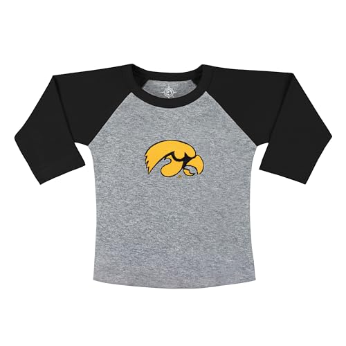 College Baby NCAA Infant and Toddler Baseball Shirt Raglan 3/4 Length Sleeve