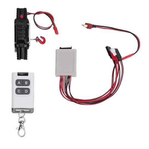 Winch potente Alomejor para autos RC, doble motor, aluminio miniatura 1