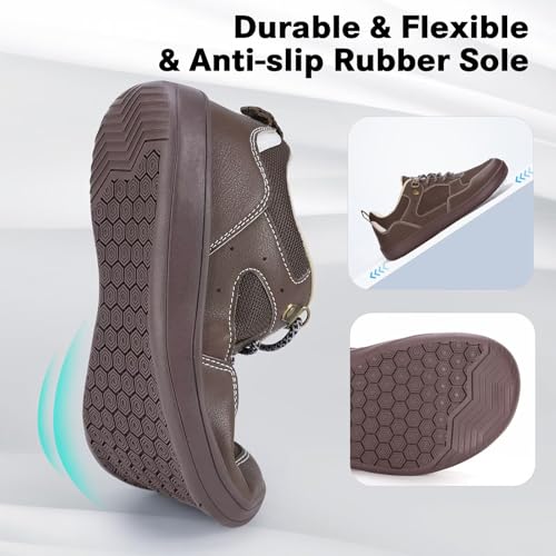 Image of ZYEN Mens Barefoot Shoes Wide Toe Box Trail Running Sneakers Zero Drop Non-Slip Extra Wide Width Walking Shoes Minimalist Wrestling Sneakers Gym Trainer