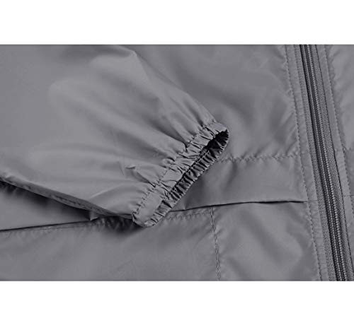 Hount Womans Lightweight Rainwear Active Outdoor Cycling Running Rain Jacket (S, Gray) #TOP5