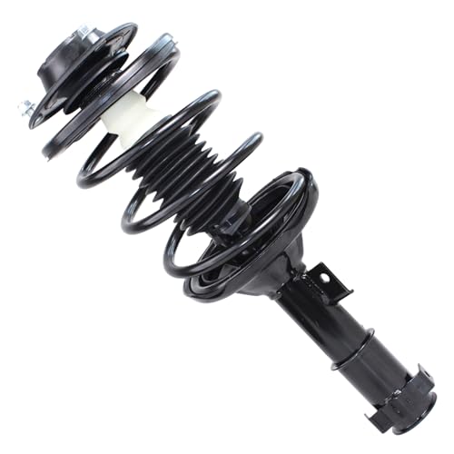 Image of Detroit Axle - 2pc Front Struts for 2001-2005 Chrysler Sebring Dodge Stratus 2000-2005 Mitsubishi Eclipse, 2 Struts & Coil Spring Assembly 2002 2003 2004 Replacement Suspension